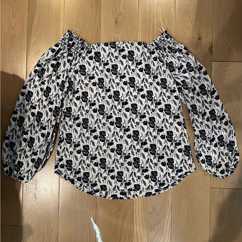 Aqua off-shoulder blouse XS (never worn)